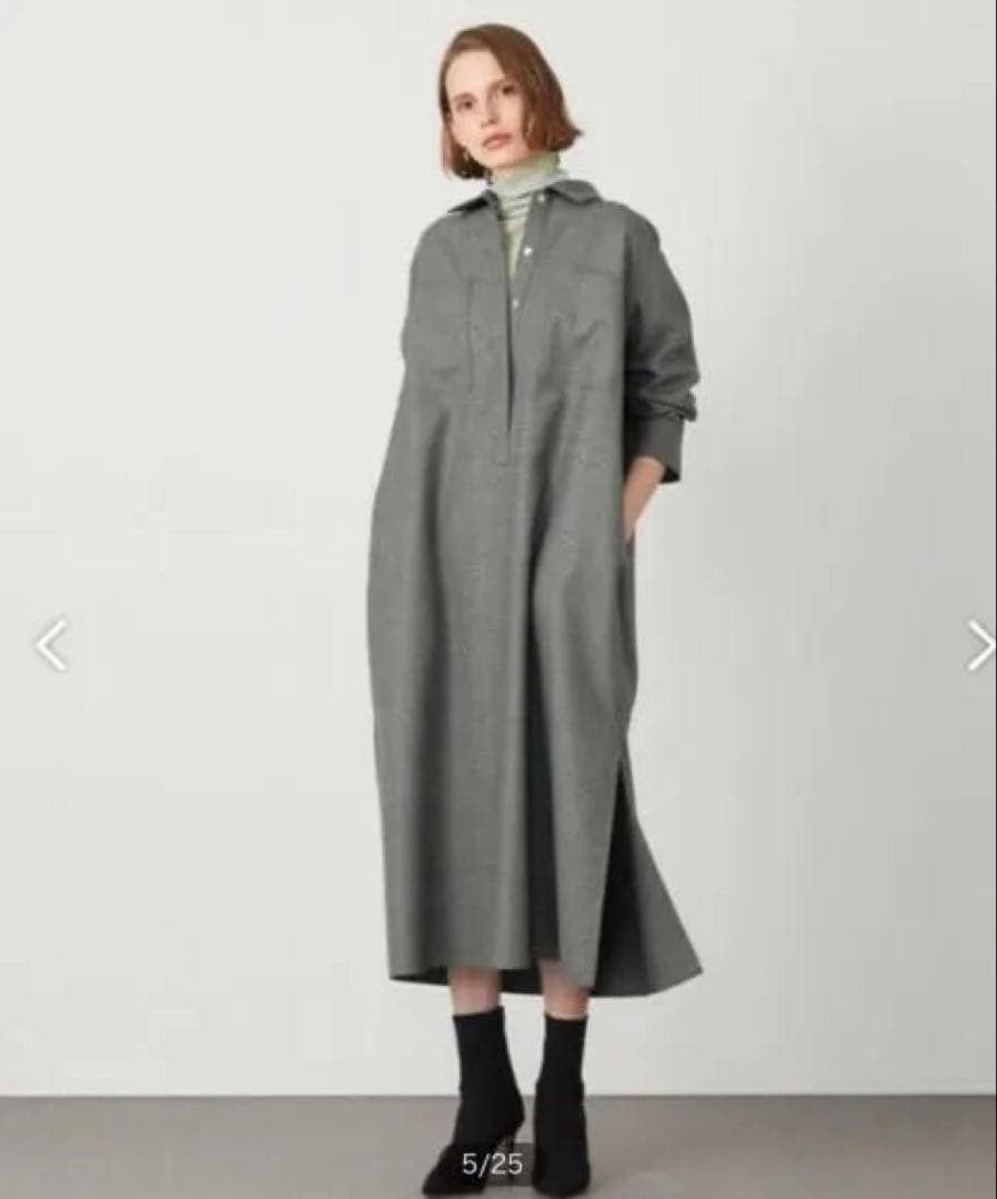 ベイジ beige GIEN シャツドレス グレー 新品 2サイズ