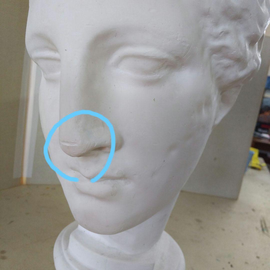 古代ビーナス石膏像 高さ 43cm 重い割合綺麗です。