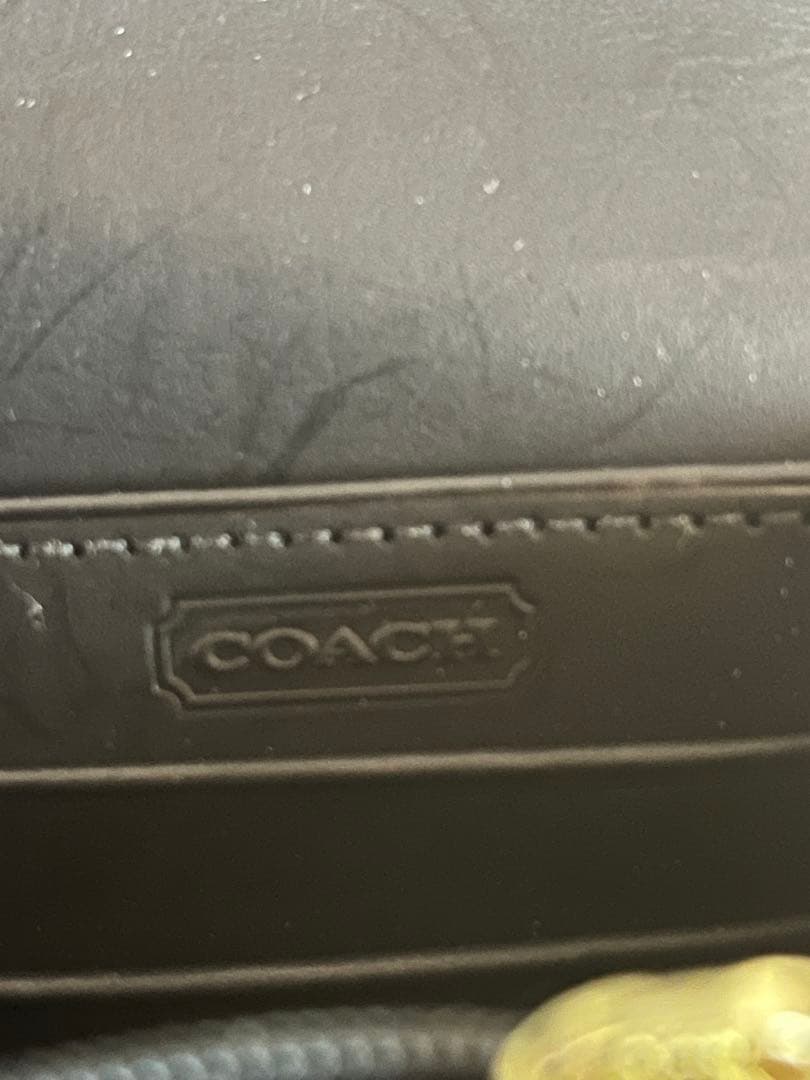 【極美品】コーチ エンベロープ 長財布 レザー ブラック 箱付き 4847