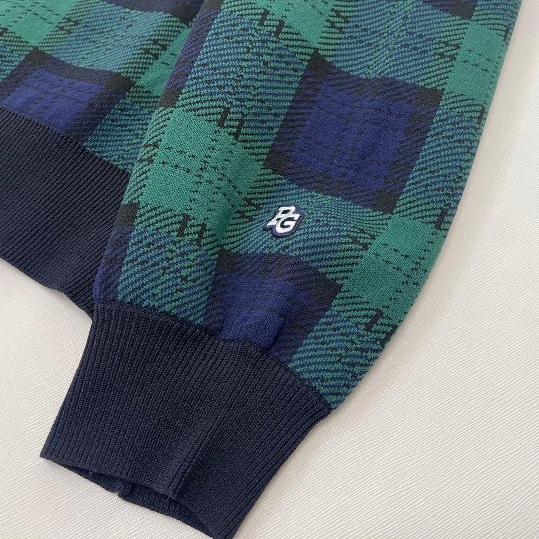 秋冬にも可愛く着れる♡パーリーゲイツ☆リボン&チェック柄ニット【未使用品】0