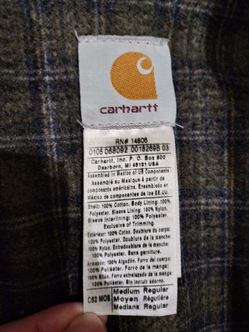 Carhartt C52 カバーオール ジャケット M MOS