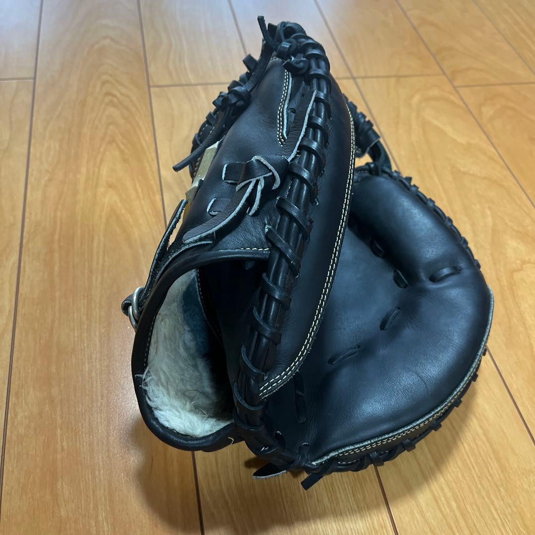 ミズノ キャッチャーミット 黒 レザー