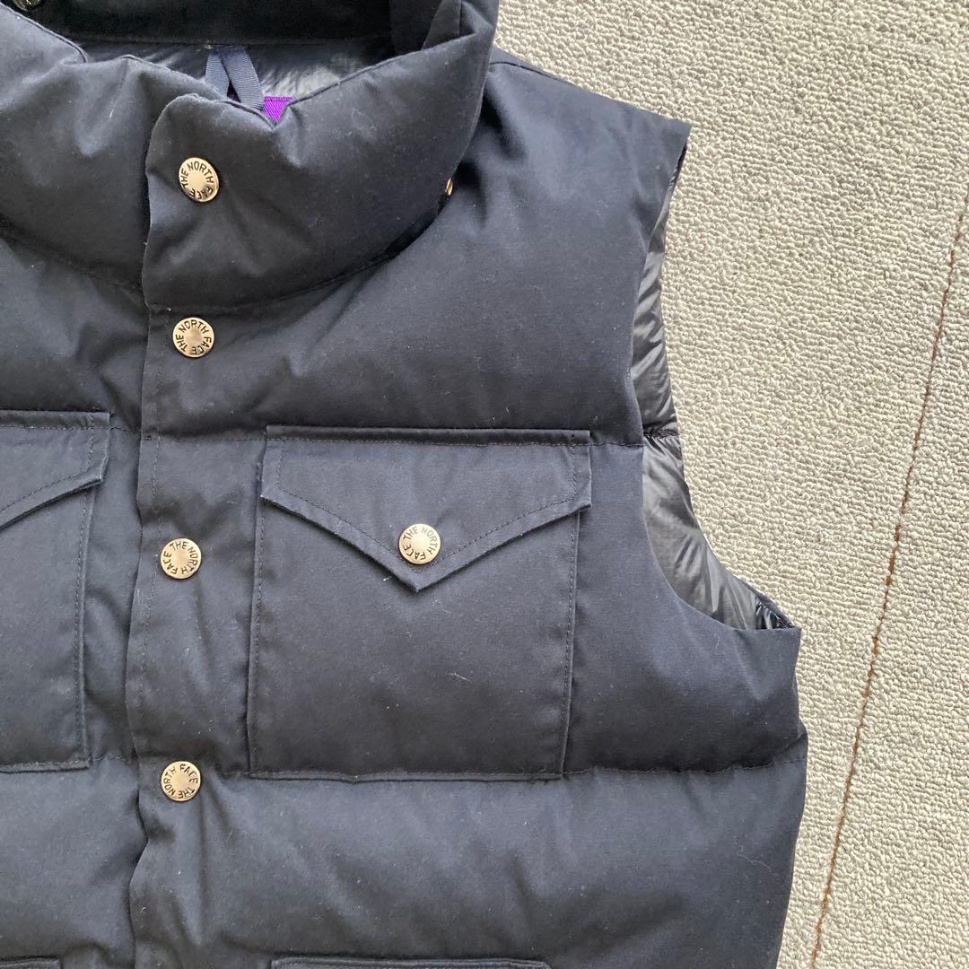 【ほぼ新品】WSサイズ ノースフェイス パープルレーベル ダウンベスト ナナミカ