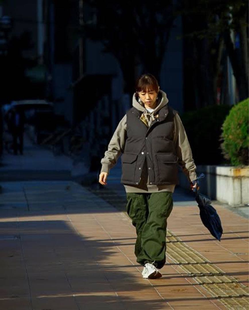 【ほぼ新品】WSサイズ ノースフェイス パープルレーベル ダウンベスト ナナミカ