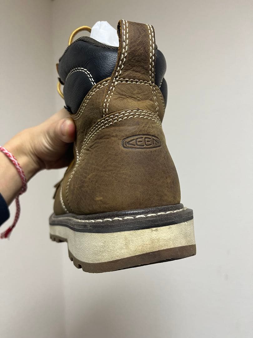 KEEN UTILITY ブラウン ワークブーツ、安全靴、キーン