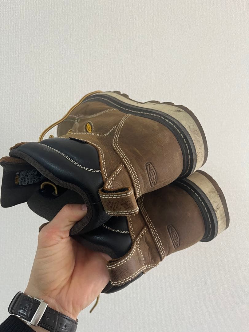 KEEN UTILITY ブラウン ワークブーツ、安全靴、キーン