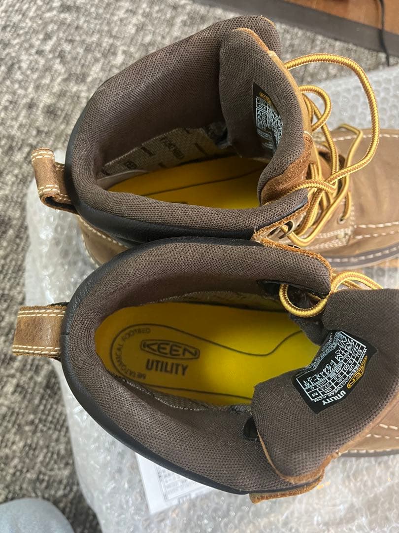KEEN UTILITY ブラウン ワークブーツ、安全靴、キーン