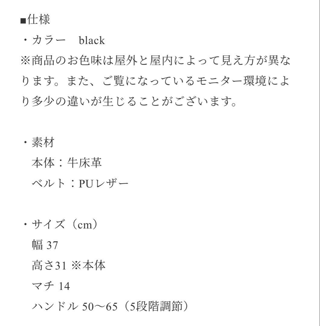 JISTORY ブラックショルダーバッグ