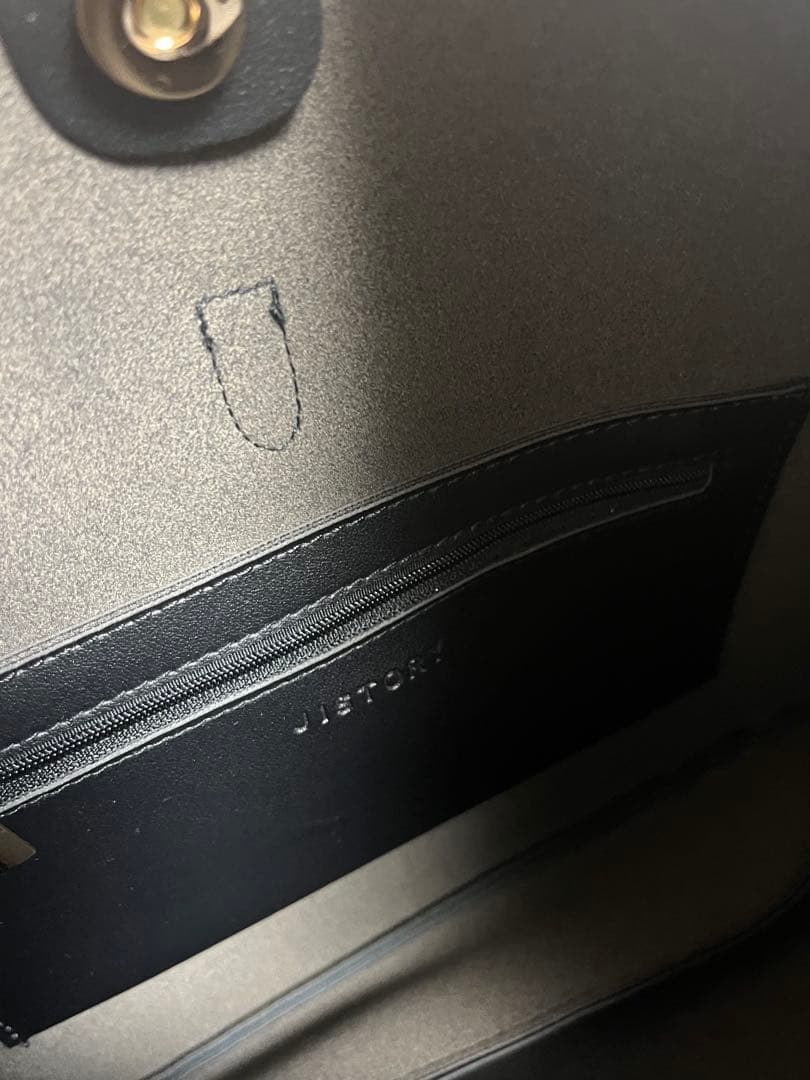 JISTORY ブラックショルダーバッグ