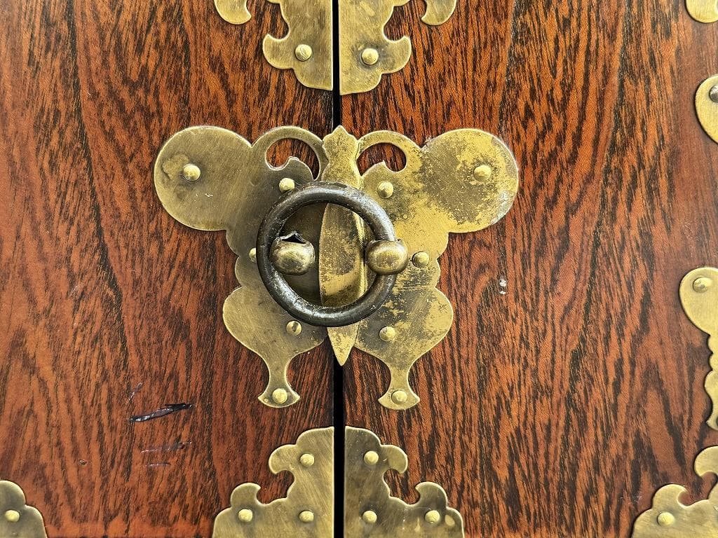 売約済み　李朝　薬箪笥　時代箪笥　引き出し１８杯