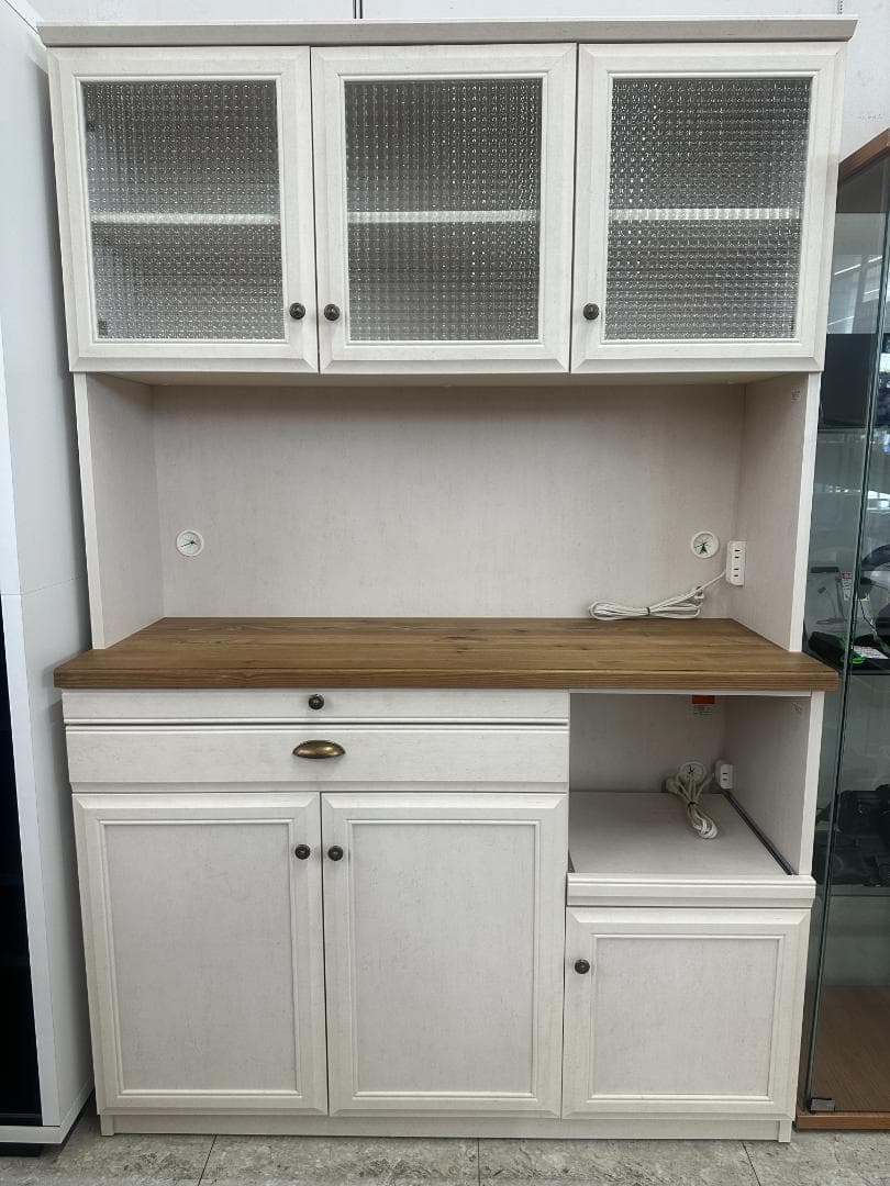 ユーアイ　B-COMPANY　食器棚　クリチコ　ホワイト