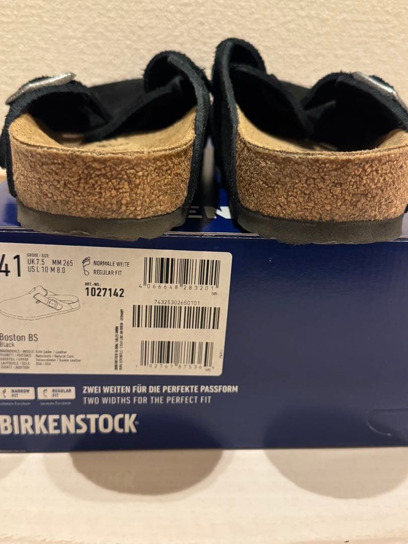 ビルケンシュトック ボストン ブラック 41 レギュラー幅