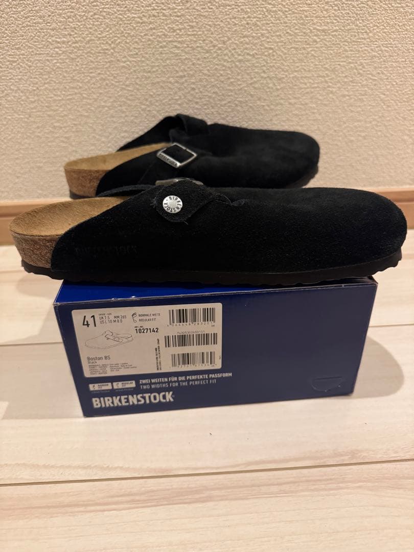 ビルケンシュトック ボストン ブラック 41 レギュラー幅