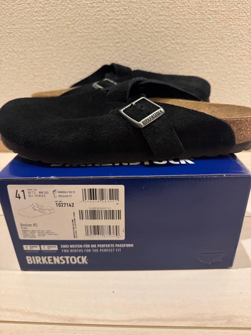 ビルケンシュトック ボストン ブラック 41 レギュラー幅
