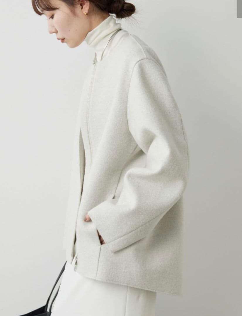 GALLARDAGALANTE　ノーカラーミドルコート