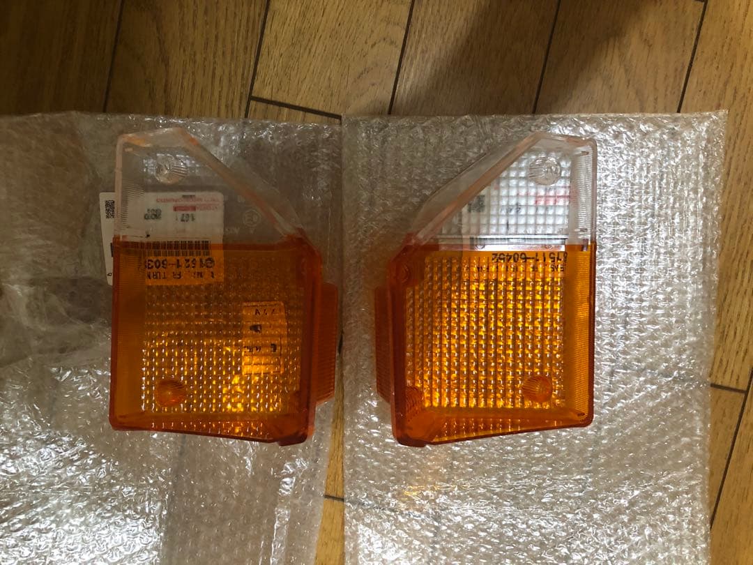 ランクル 前期 フロント ウィンカーレンズ 左右 セット 71 73 75 77