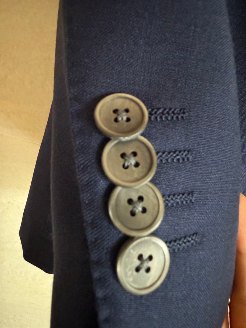 LARDINI ラルディーニ ネイビー 3B1 モヘアウールスーツサイズ48