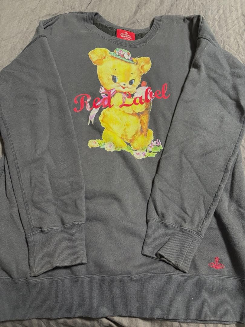 ヴィヴィアン クリーピーベア 長袖 黒 ロング トレーナー オーブ