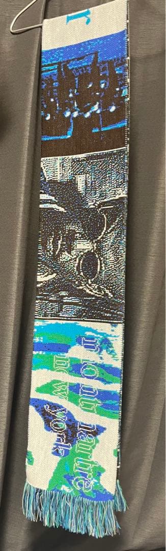 Montmartre New York マフラー モンマルトルニューヨーク 青緑