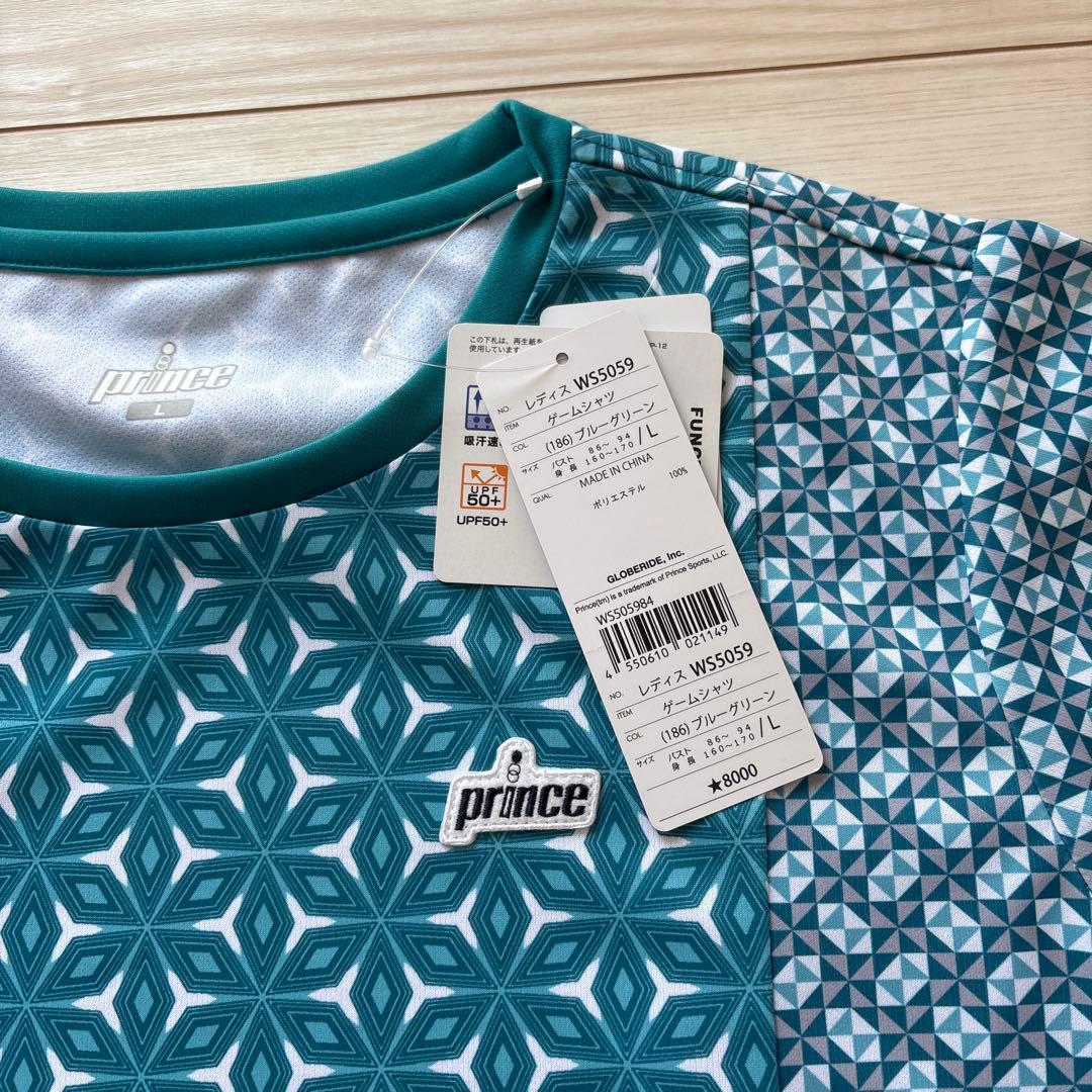 prince テニスウェア上下 L　吸汗速乾・ＵＰＦ５０+・制電