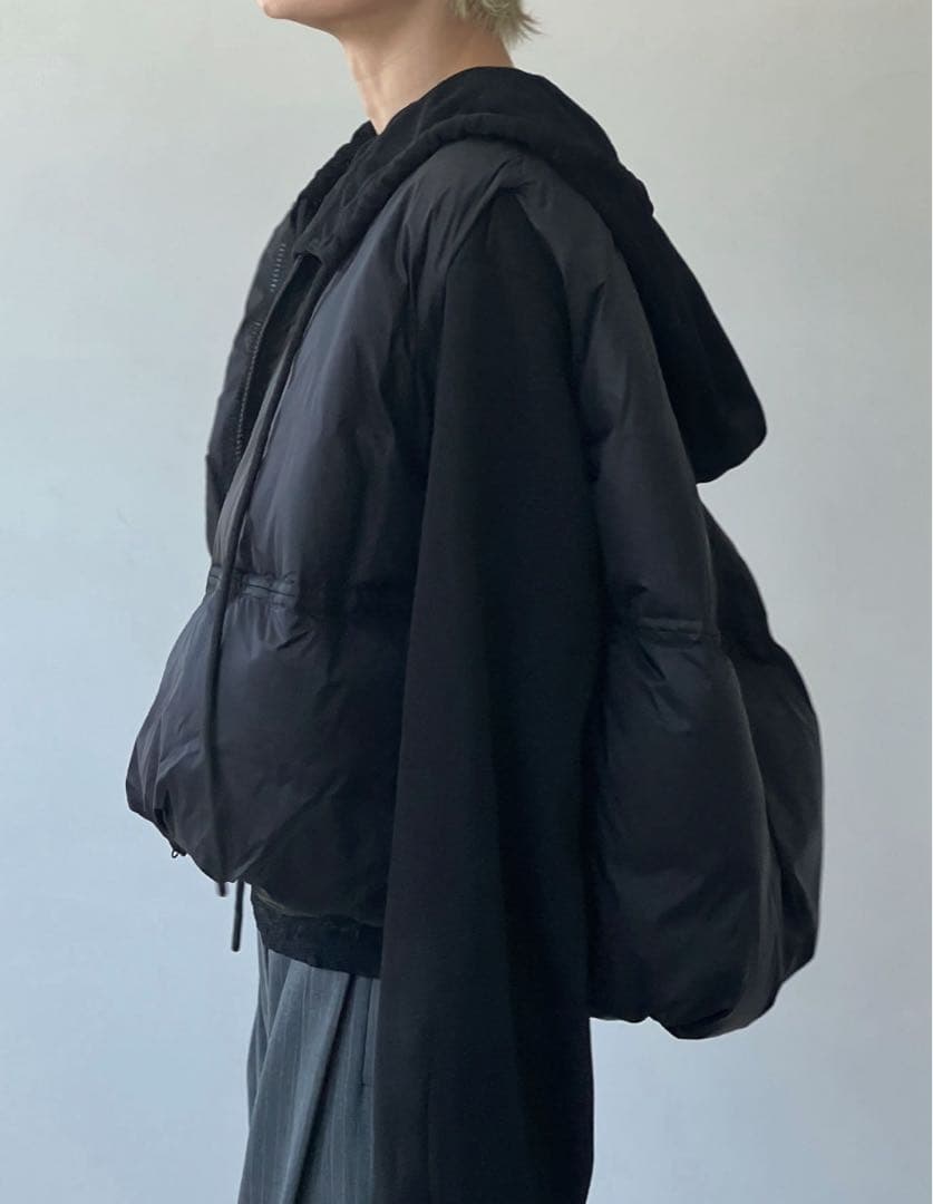 chuclla チュクラ　ラウンドボリューム　ダウンベスト　ブラック