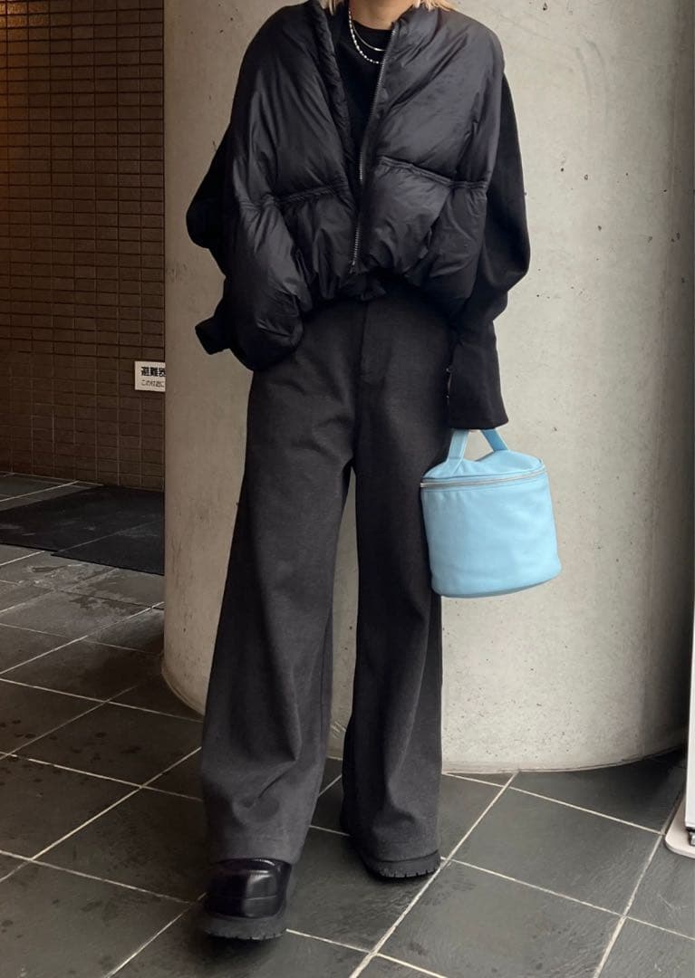 chuclla チュクラ　ラウンドボリューム　ダウンベスト　ブラック