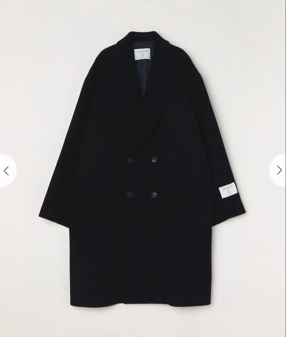 SHIPS any: PURE WOOL MELTON ダブル チェスターコート