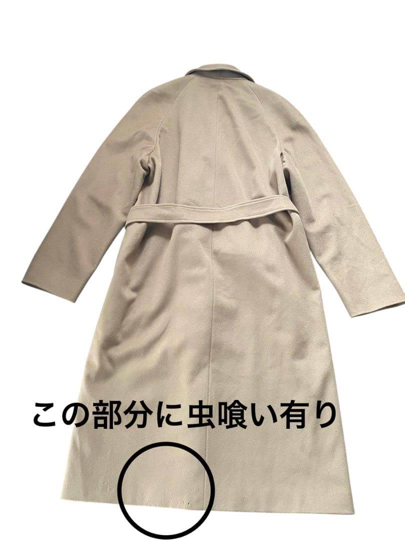 MAX MARA ベルテッド　ダブル　ロング　コート　キャメル