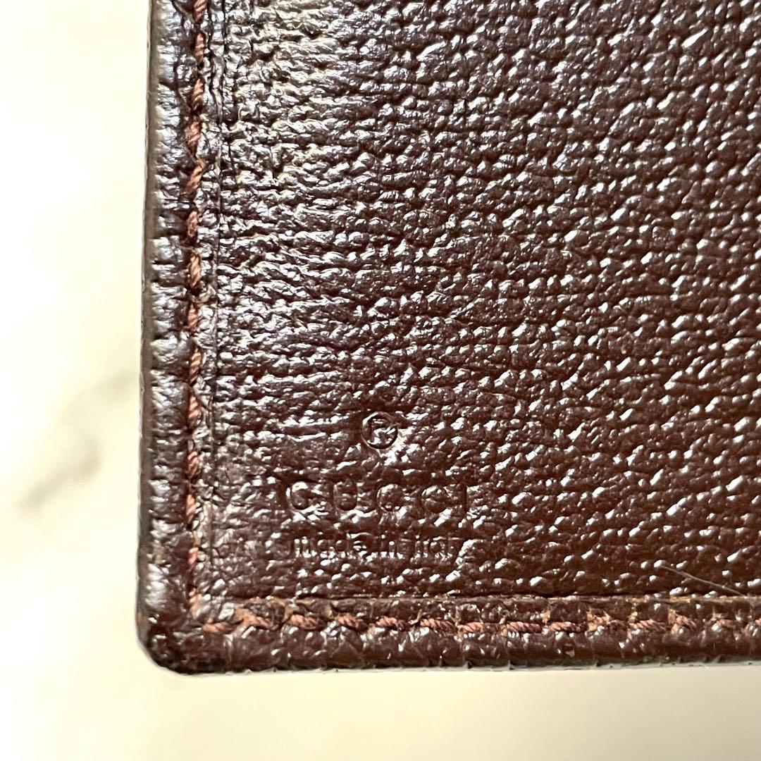 GUCCI グッチ 長財布 GGキャンバス ロゴプレート 折り財布 0120-⑤