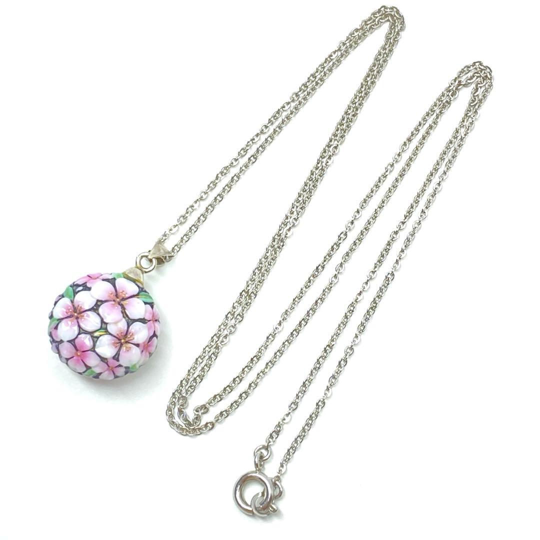 俊兼　トシカネジュエリー 有田焼 花 陶器 ネックレス