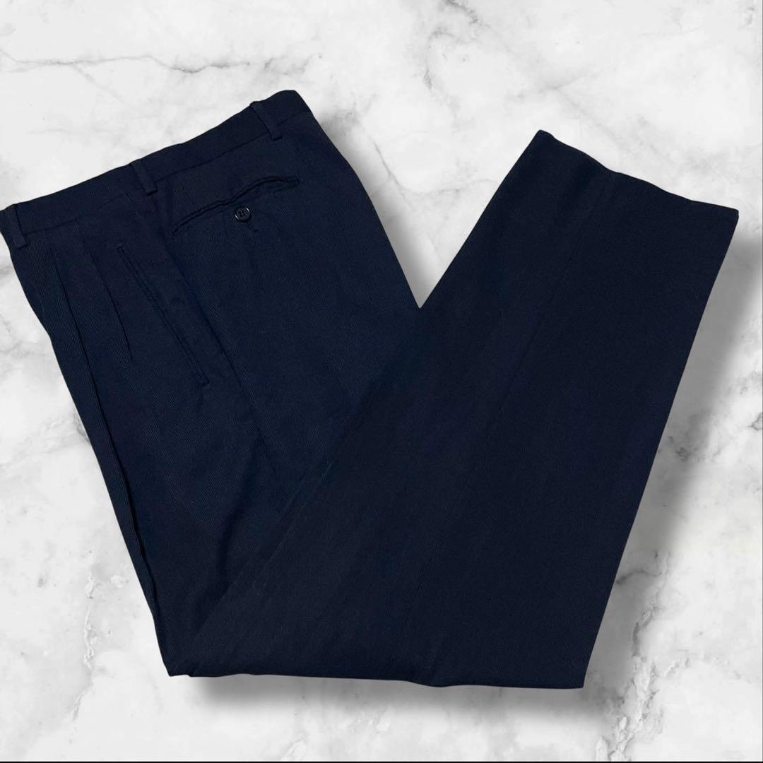 【極美品】エンポリオアルマーニ セットアップ スーツ 2B シングル ネイビー