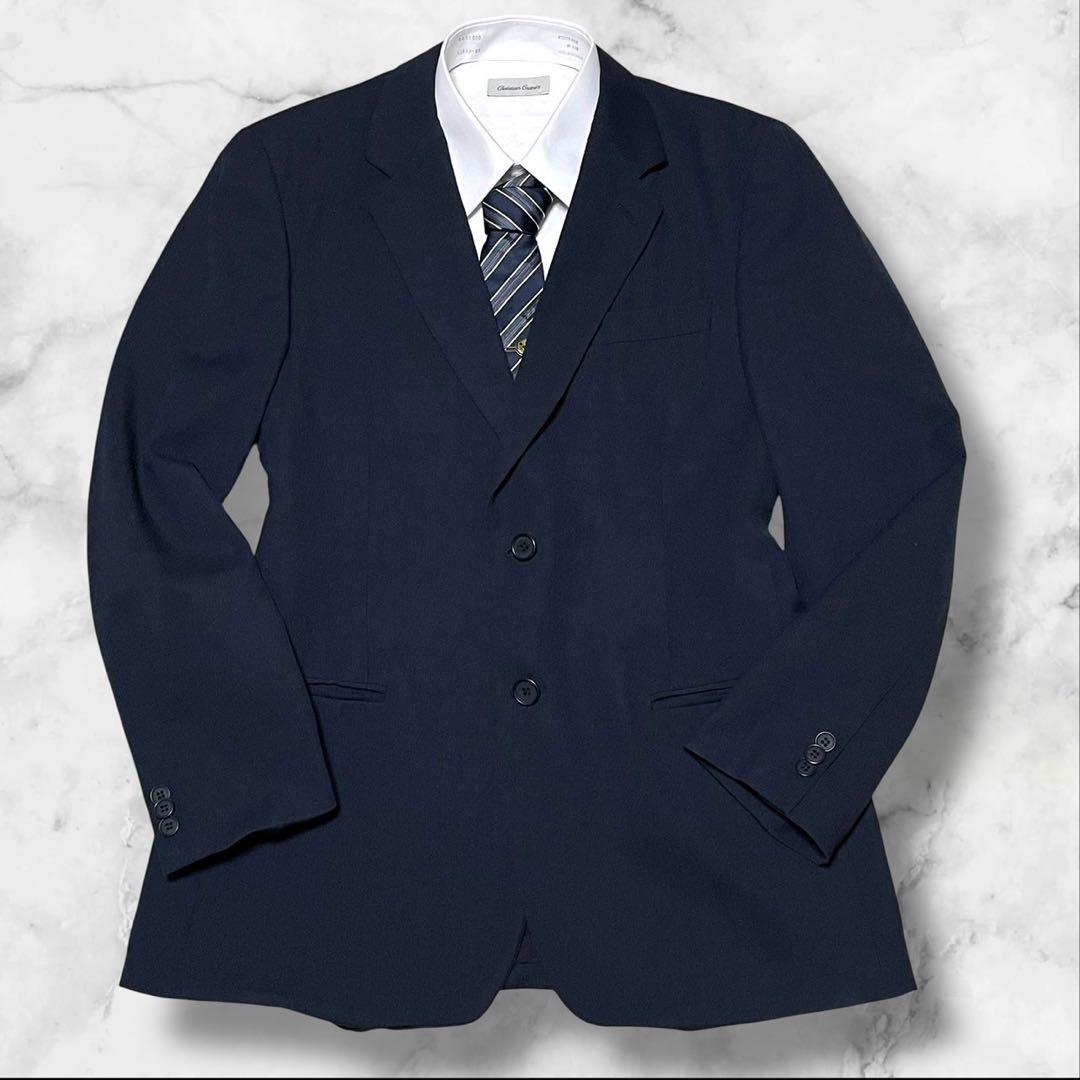 【極美品】エンポリオアルマーニ セットアップ スーツ 2B シングル ネイビー