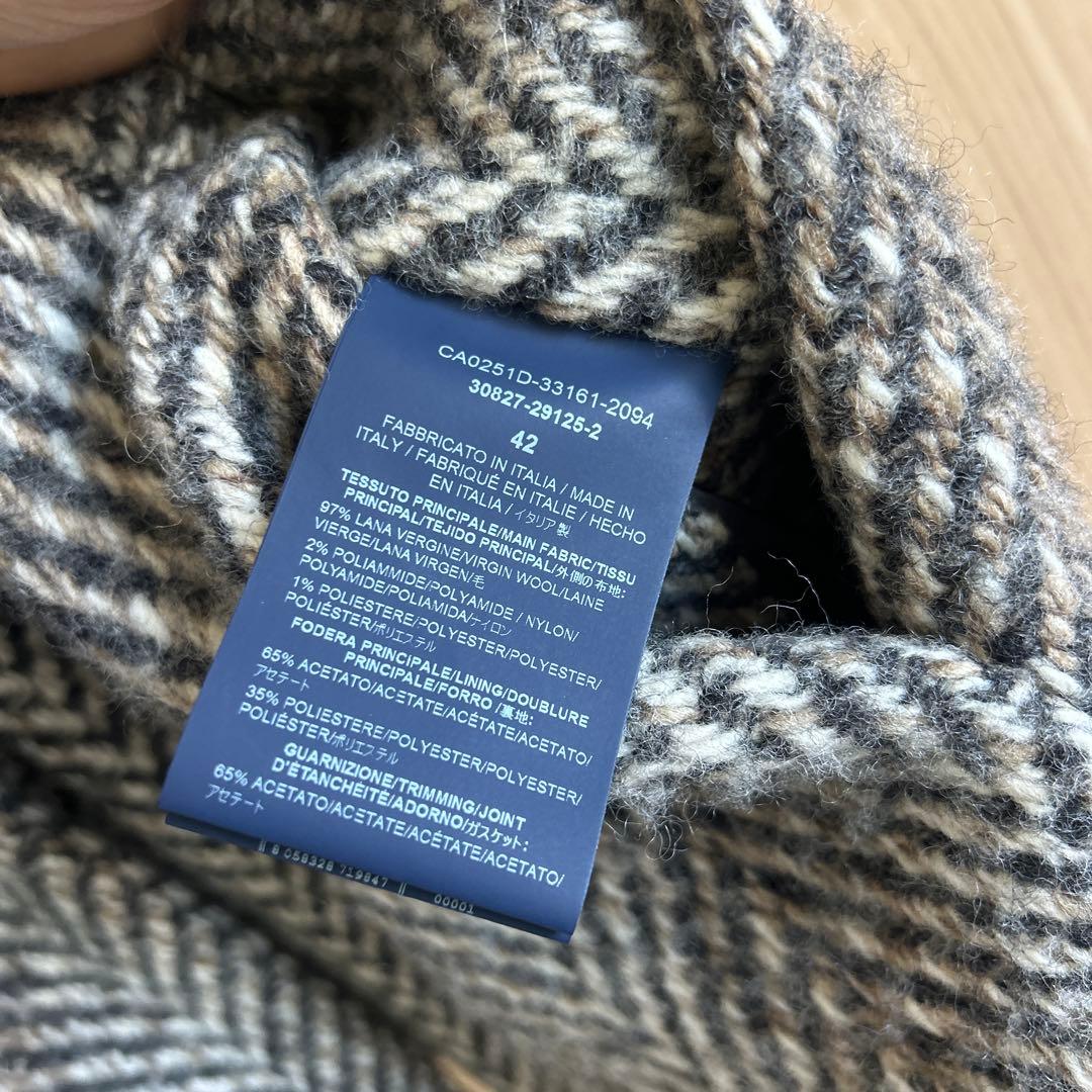 Herno ヘリンボーンノースリーブベスト