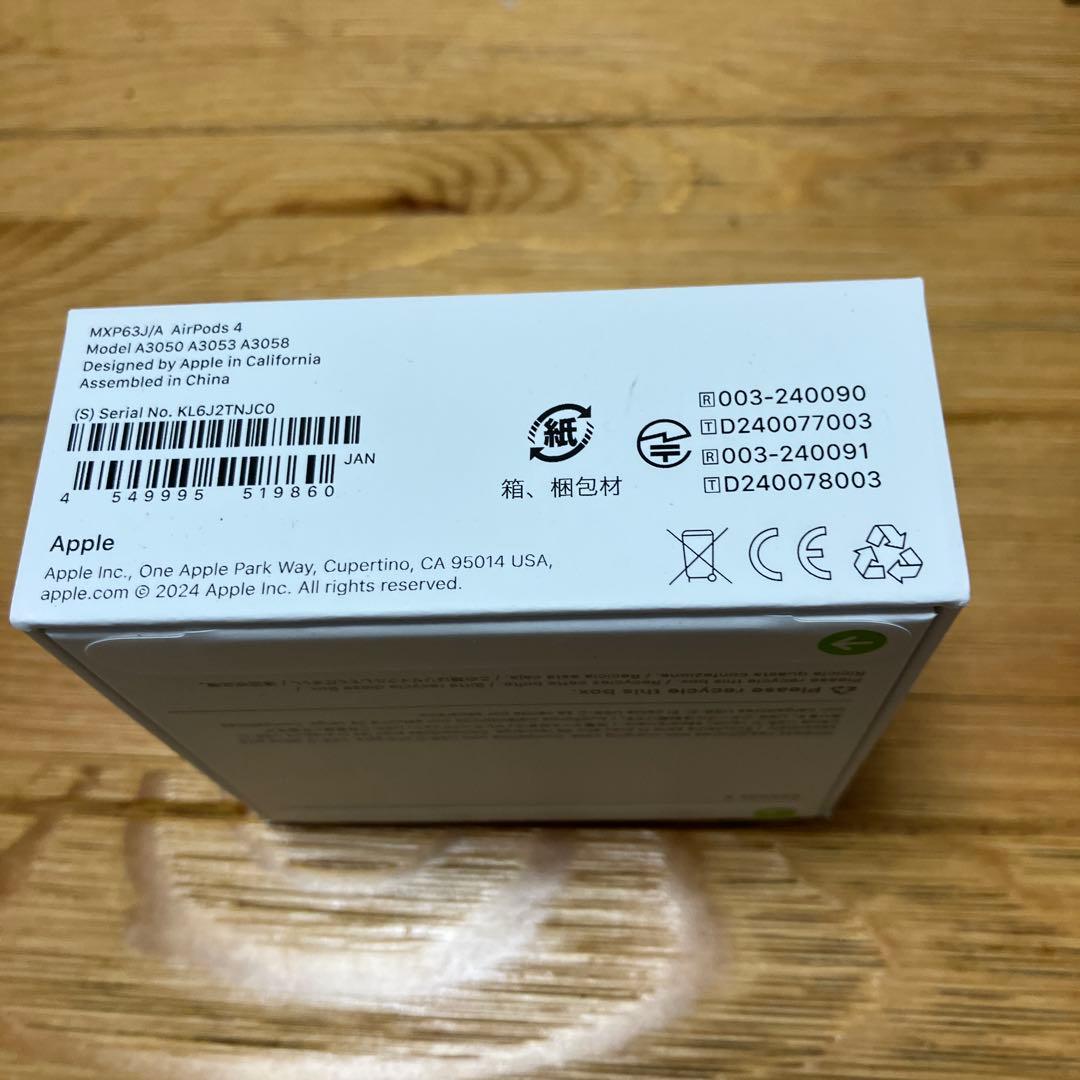 AirPods 4 本体 未開封 USB-C対応