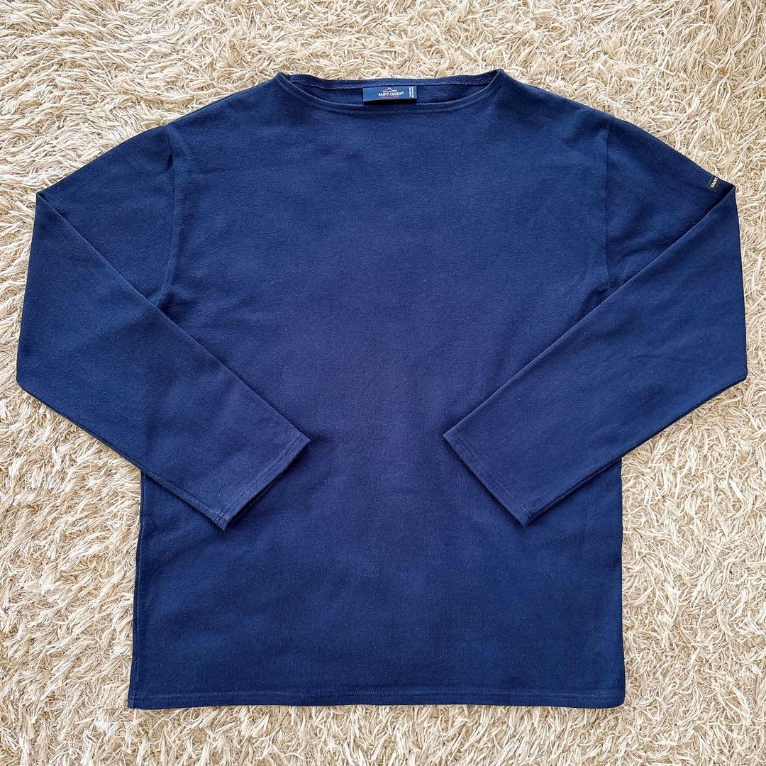 美品 SAINT JAMES セントジェームス ウェッソン ネイビー t6