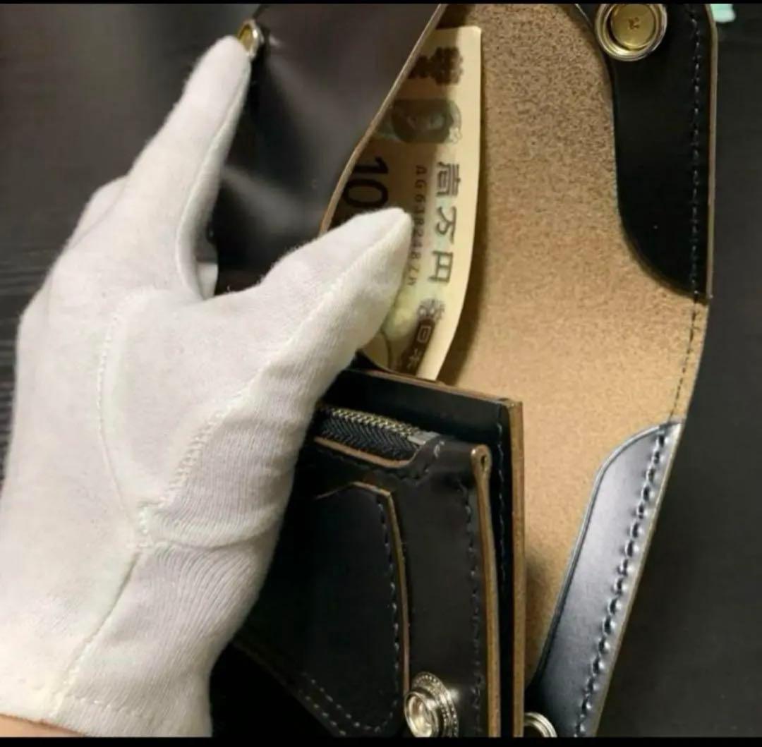 トラッカーウォレット　ミドル　ピンホール有り　アポロコンチョ　CA008