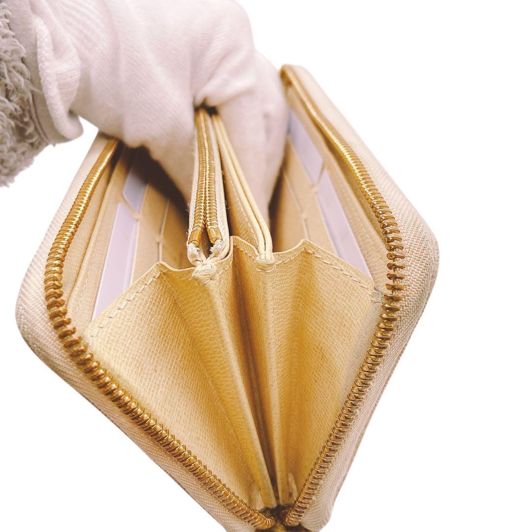 【美品】LOUIS VUITTON ダミエ・アズール ジッピーウォレット☆鑑定済