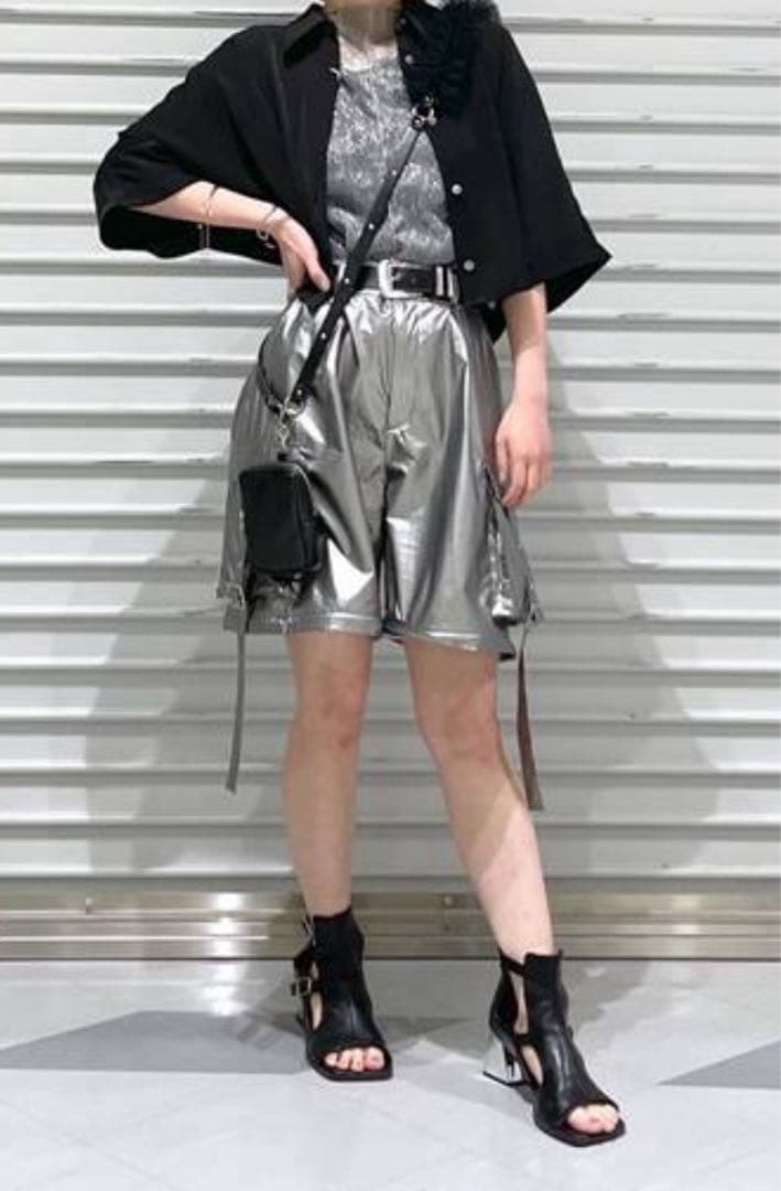 HARE 2WAYメタルカーゴパンツ シルバー F