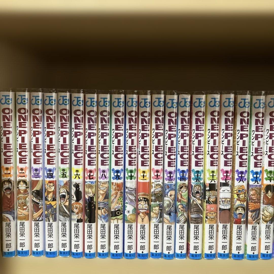 美品❗️全巻透明カバー付き❗️送料無料❗️ワンピース全巻1〜112巻 尾田栄一郎
