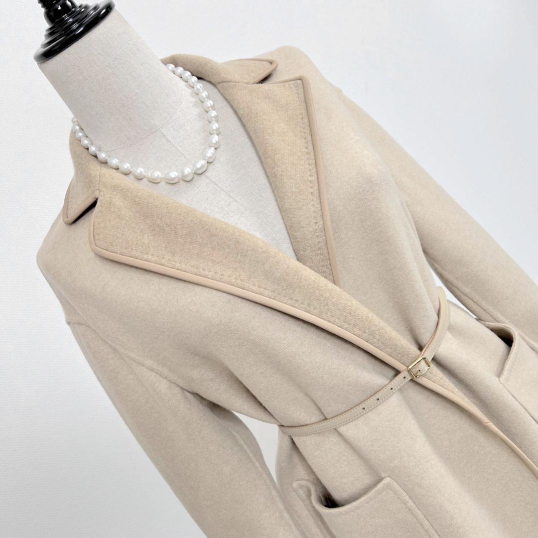 ★LOROPIANA★新品未使用★今季現行★ベビーカシミヤ★リバーシブル★コート