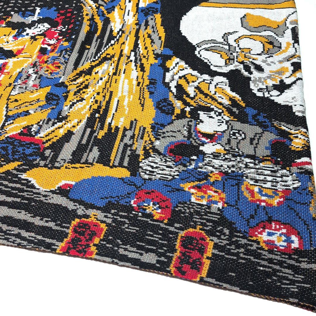 STORAMA アート柄 ブラック ストール JS-004