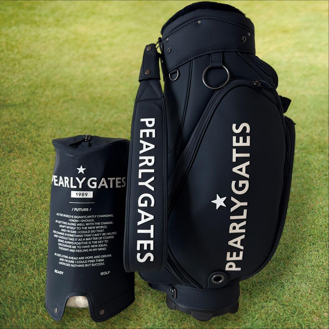 【限定】パーリーゲイツ　キャディバッグ　トーナメントモデル　ネイビー　濃紺