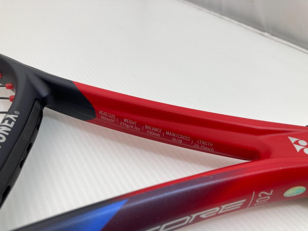 YONEX Vコア102 VCORE テニスラケット レッド G1