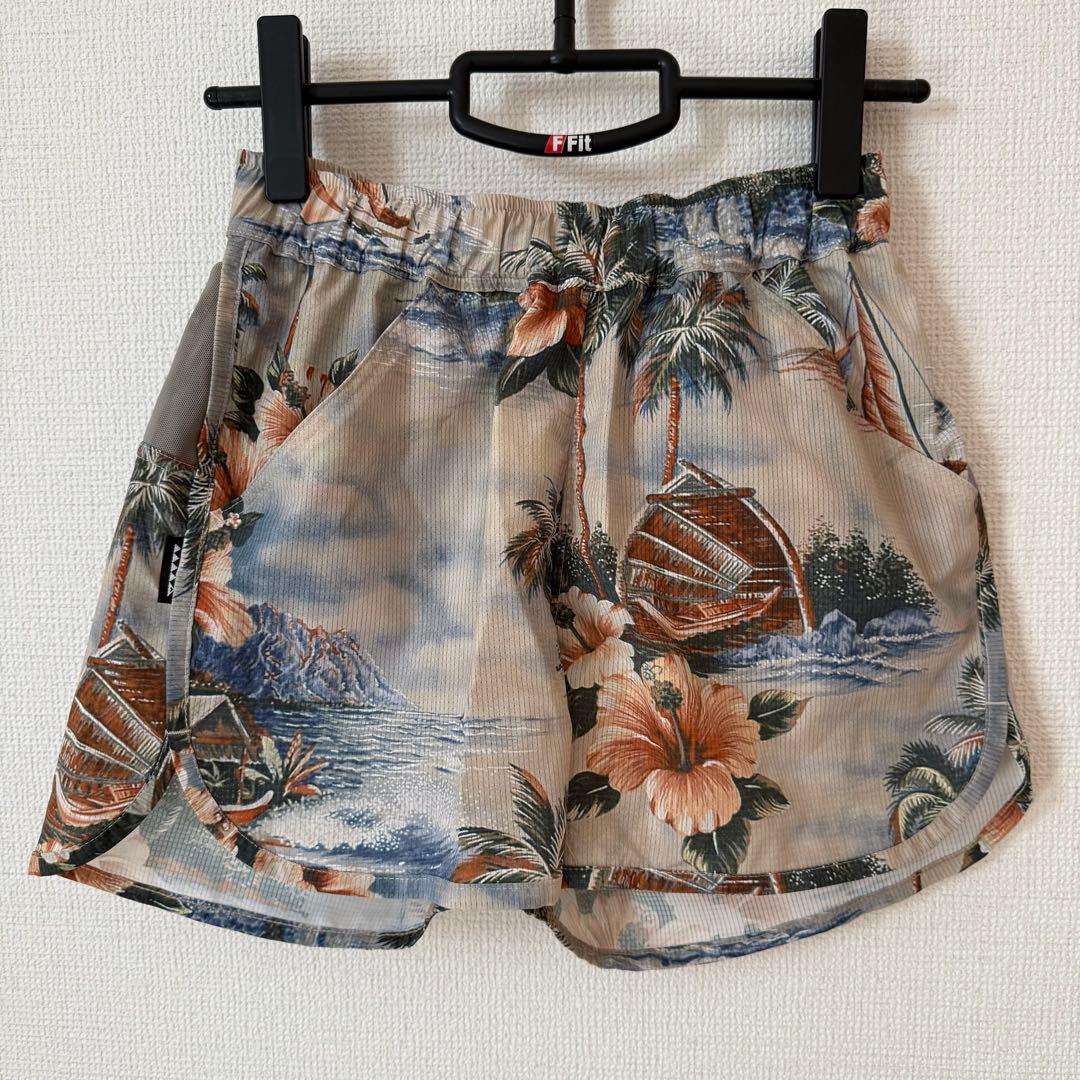 MMA ヴィンテージアロハプリント ランニングパンツ Sサイズ