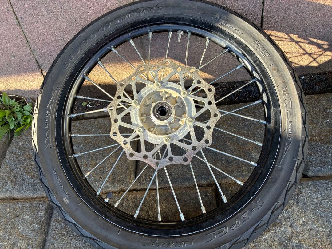 kx85 モタード仕様タイヤ、ホイールセット　klx125 dトラッカー125