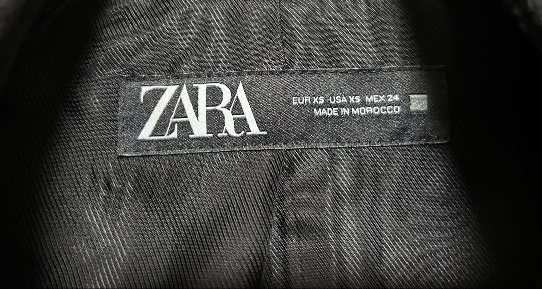 ZARA ザラ ウールダブルブレストコート タグ付き XS