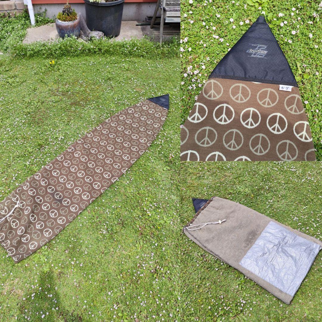 訳あり 変態ボード クアッド フィッシュ クワガタ ボードケース フィン付き