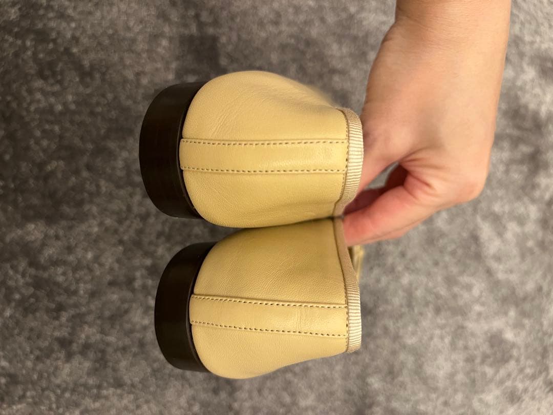 未使用　CHANEL シャネル 24.5cm 38ココマーク　ブラック　べージュ