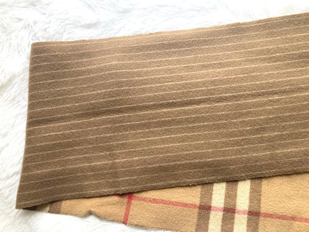 BURBERRY メガチェック カシミヤウールマフラー ベージュ定番カラー♡