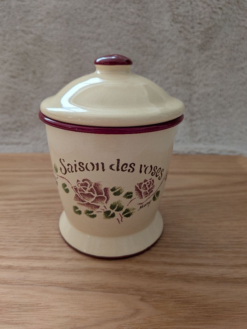 マニー　セゾンドローズ　ホーロー　キャニスター　4点セット